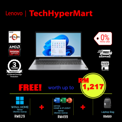 Lenovo IdeaPad 1 15AMN7 82VG00KMMJ-1-W11-EPP 15.6" Laptop/ Notebook (Athlon Silver 7120U, 8GB, 1TB, AMD Radeon, W11H, Off H&S)