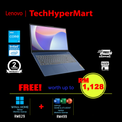 Lenovo IdeaPad Slim 3 15IAN8 82XB007FMJ 15.6" Laptop/ Notebook (i3-N305, 8GB, 512GB, Intel, W11H, Off H&S)