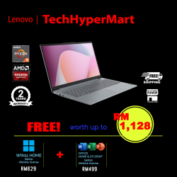 Lenovo IdeaPad Slim 3 15AMN8 82XQ00GLMJ 15.6" Laptop/ Notebook (Ryzen 5 7520U, 16GB, 512GB, AMD Radeon, W11H, Off H&S)