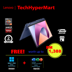Lenovo IdeaPad Flex 5 14ABR8 82XX009SMJ-W11P 14" Laptop/ Notebook (Ryzen 5 7530U, 16GB, 512GB, AMD Radeon, W11P, Off H&S, Touchscreen)
