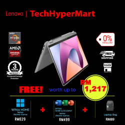 Lenovo IdeaPad Flex 5 14ABR8 82XX009TMJ-1-W11-EPP 14" Laptop/ Notebook (Ryzen 5 7530U, 16GB, 1TB, AMD Radeon, W11H, Off H&S, Touchscreen)