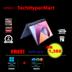 Lenovo IdeaPad Flex 5 14ABR8 82XX009VMJ-W11P 14" Laptop/ Notebook (Ryzen 7 7730U, 16GB, 512GB, AMD Radeon, W11P, Off H&S, Touchscreen)