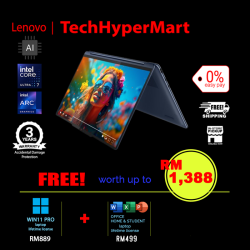 Lenovo Yoga 9 2-in-1 14IMH9 83AC005DMJ-2-W11P-EPP 14" Laptop/ Notebook (Ultra 7 155H, 32GB, 2TB, Intel Arc, W11P, Off H&S, Touchscreen, AI Chip)