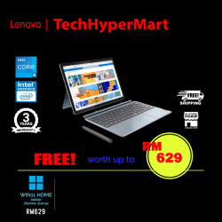 Lenovo IdeaPad Duet 5 12IRU8 83B3000AMJ 12.4" Laptop/ Notebook (i5-1335U, 16GB, 512GB, Intel Iris Xe, W11H, Touchscreen)