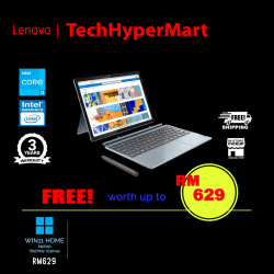 Lenovo IdeaPad Duet 5 12IRU8 83B3000CMJ 12.4" Laptop/ Notebook (i3-1315U, 8GB, 512GB, Intel, W11H, Touchscreen)