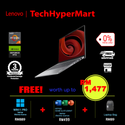 Lenovo IdeaPad Pro 5 14AHP9 83D3001DMJ-1-W11P-EPP 14" Laptop/ Notebook (Ryzen 7 8845HS, 16GB, 1TB, NV RTX3050, W11P, Off H&S)