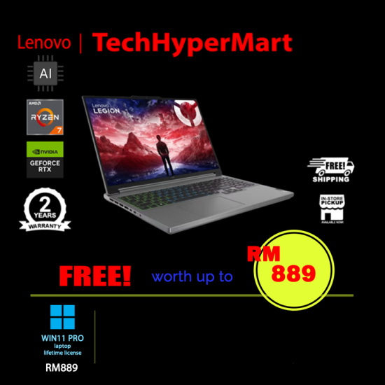 Lenovo Legion Slim 5 16AHP9 83DH000BMJ-32-W11P 16" Laptop/ Notebook (Ryzen 7 8845HS, 32GB, 1TB, NV RTX4060, W11P, 165Hz, AI Chip) Lenovo Legion Slim 5 16AHP9 83DH000BMJ-32-W11P 16" Laptop/ Notebook (Ryzen 7 8845HS, 32GB, 1TB, NV RTX4060, W11P, 165Hz, AI Chip)