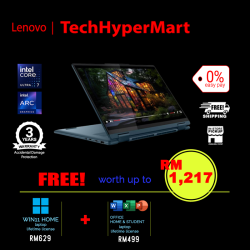 Lenovo Yoga 7 2-in-1 14IML9 83DJ0037MJ-2-W11-EPP 14" Laptop/ Notebook (Ultra 7 155H, 16GB, 2TB, Intel Arc, W11H, Off H&S, Touchscreen, Pen)