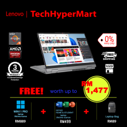 Lenovo IdeaPad 5 2-in-1 14AHP9 83DR0007MJ-1-W11P-EPP 14" Laptop/ Notebook (Ryzen 5 8645HS, 16GB, 1TB, AMD Radeon, W11P, Off H&S, Touchscreen, Pen)