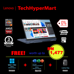Lenovo IdeaPad 5 2-in-1 14AHP9 83DR0008MJ-1-W11P-EPP 14" Laptop/ Notebook (Ryzen 7 8845HS, 16GB, 1TB, AMD Radeon, W11P, Off H&S, Touchscreen, Pen)