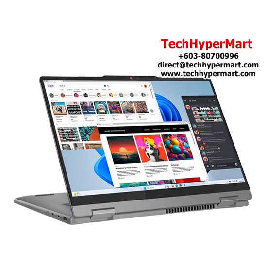 Lenovo IdeaPad 5 2-in-1 14AHP9 83DR0009MJ-1-W11P-EPP 14" Laptop/ Notebook (Ryzen 7 8845HS, 16GB, 1TB, AMD Radeon, W11P, Off H&S, Touchscreen, Pen)