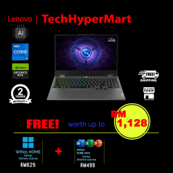 Lenovo LOQ 15IRX9 83DV019GMJ-24-W11 15.6" Laptop/ Notebook (i7-13650HX, 24GB, 512GB, NV RTX4050, W11H, Off Home 2024, 144Hz, AI Chip)