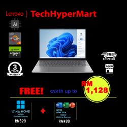 Lenovo Yoga Pro 7 14AHP9 83E30056MJ 14.5" Laptop/ Notebook (Ryzen 7 8845HS, 16GB, 1TB, NV RTX3050, W11H, Off Home 2024 + Off 365 Basic, AI Chip)