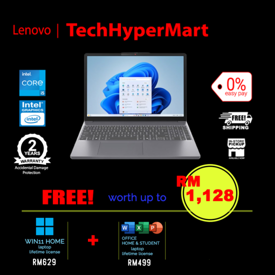 Lenovo IdeaPad Slim 3 15IRH10 83K100CMMJ-40-1-W11-EPP 15.3" Laptop/ Notebook (i5-13420H, 40GB, 1TB, Intel, W11H, Off Home 2024 + Off 365 Basic) Lenovo IdeaPad Slim 3 15IRH10 83K100CMMJ-40-1-W11-EPP 15.3" Laptop/ Notebook (i5-13420H, 40GB, 1TB, Intel, W11H, Off Home 2024 + Off 365 Basic)