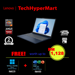 Lenovo IdeaPad Slim 3 15ARP10 83K700R8MJ 15.3" Laptop/ Notebook (Ryzen 7 170, 16GB, 512GB, AMD Radeon, W11H, Off Home 2024 + Off 365 Basic)