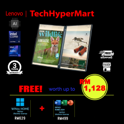 Lenovo Yoga Book 9 14IAH10 83KJ0036MJ 14" Laptop/ Notebook (Ultra 9 285H, 32GB, 1TB, Intel Arc, W11H, Off Home 2024 + Off 365 Basic, Touchscreen, AI Chip)