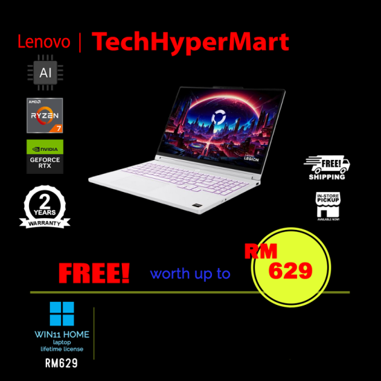 Lenovo Legion 5 15AGP11 83Q6005XMJ-24-W11 15.3" Laptop/ Notebook (Ryzen AI 7 450, 24GB, 512GB, NV RTX5060, W11H, 165Hz, AI)