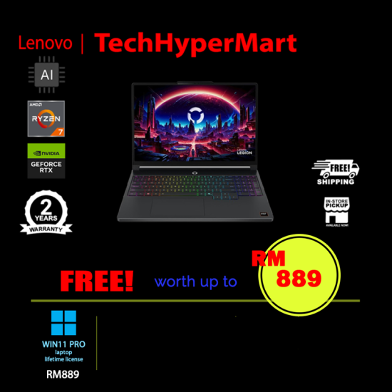 Lenovo Legion 5 15AHP11 83Q7007LMJ-W11P 15.3" Laptop/ Notebook (Ryzen 7 250, 16GB, 512GB, NV RTX5070, W11P, 165Hz, AI)