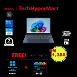 Lenovo IdeaPad Slim 3 15IWC11 83RR00A5MJ-16-W11P 15.3" Laptop/ Notebook (Core 3 304, 16GB, 512GB, Intel, W11P, Off Home 2024 + Off 365 Basic, AI)
