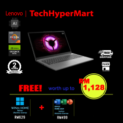 Lenovo LOQ 15ARP10E 83S00044MJ-24-W11 15.6" Laptop/ Notebook (Ryzen 7 7735HS, 24GB, 512GB, NV RTX4050, W11H, Off Home 2024, 144Hz, AI Chip)