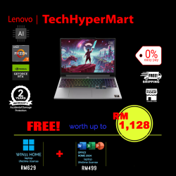Lenovo LOQ 15AHP11 83TN0066MJ-1-W11-EPP 15.3" Laptop/ Notebook (Ryzen 7 250, 16GB, 1TB, NV RTX5050, W11H, Off Home 2024, 165Hz, AI)