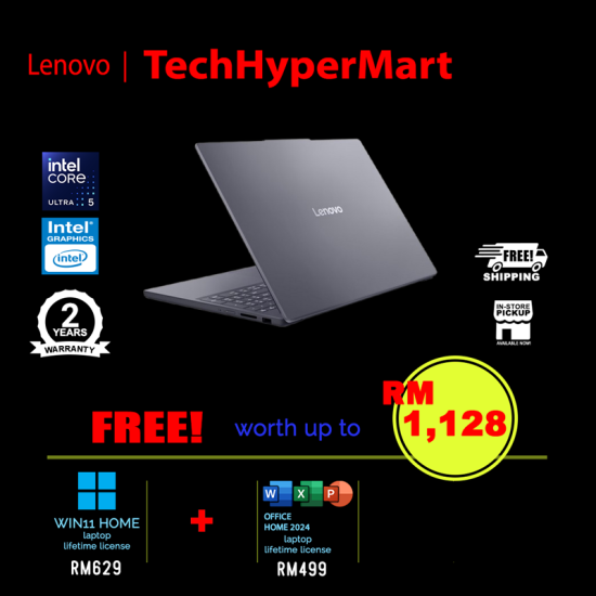 Lenovo IdeaPad Slim 3 15IPH11 83UR005DMJ-24-W11 15.3" Laptop/ Notebook (Ultra 5 322, 24GB, 512GB, Intel, W11H, Off Home 2024 + Off 365 Basic)