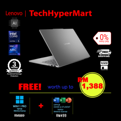 Lenovo IdeaPad Slim 5 14IMH10 83V6001BMJ-1-W11P-EPP 14" Laptop/ Notebook (Ultra 5 135H, 16GB, 1TB, Intel Arc, W11P, Off Home 2024 + Off 365 Basic, AI Chip)