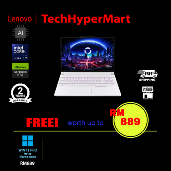 Lenovo Legion 5 15IAX11 83VK001RMJ-24-W11P 15.3" Laptop/ Notebook (Ultra 7 251HX, 24GB, 512GB, NV RTX5060, W11P, 165Hz, AI)