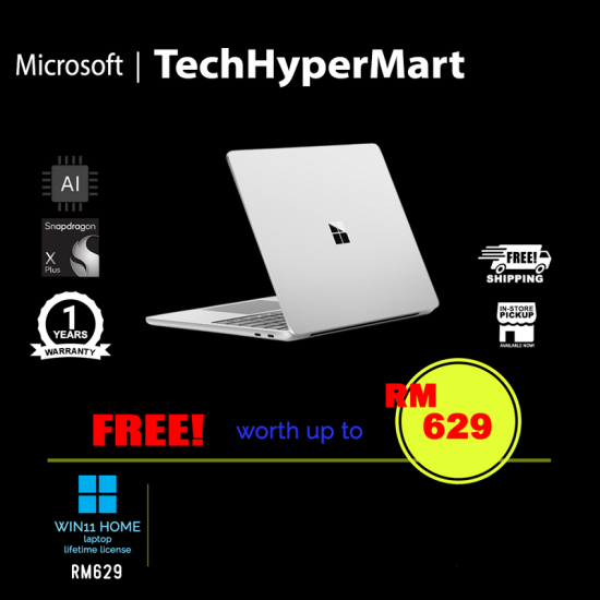 Microsoft Surface Laptop 13" (EP2-31939, Snapdragon X Plus, 16GB, 512GB, Qualcomm Adreno, W11H, AI)