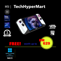 MSI Claw 8 AI+ A2VM Polar Tempest Edition-075MY 8" Handhelds (Ultra 7 258V, 32GB, 2TB, Intel Arc, W11H, Touchscreen, AI Chip)