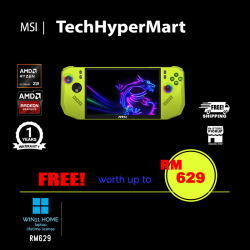 MSI Claw A8 BZ2EM-028MY 8" Handhelds (Ryzen Z2 Extreme, 24GB, 1TB, AMD Radeon, W11H, Touchscreen)