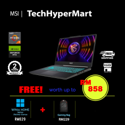 MSI Cyborg 15 A12VE-609MY-64-W11 15.6" Laptop/ Notebook (i7-12650H, 64GB, 512GB, NV RTX4050, W11H, 144Hz)