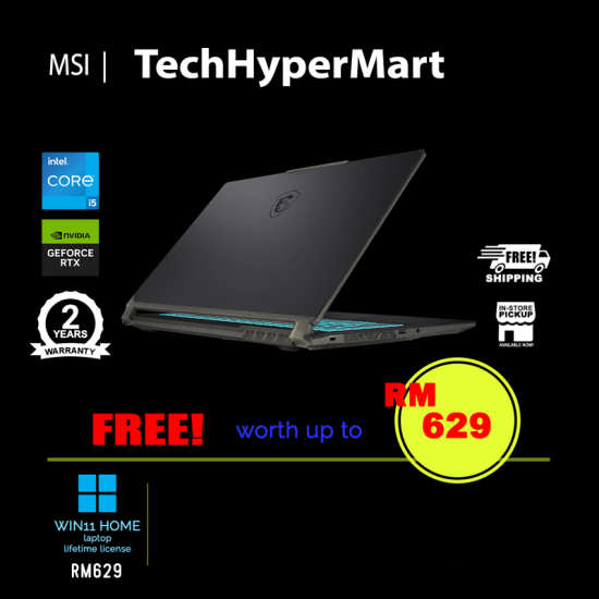 MSI Cyborg 15 A12VE-682MY 15.6" Laptop/ Notebook (i5-12450H, 16GB, 512GB, NV RTX4050, W11H, 144Hz) MSI Cyborg 15 A12VE-682MY 15.6" Laptop/ Notebook (i5-12450H, 16GB, 512GB, NV RTX4050, W11H, 144Hz)