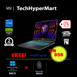 MSI Cyborg 15 A12VF-045MY-1-W11-EPP 15.6" Laptop/ Notebook (i7-12650H, 16GB, 1TB, NV RTX4060, W11H, 144Hz)
