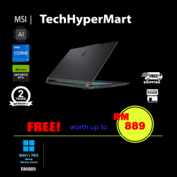 MSI Cyborg 15 A12VF-2464MY-24-W11P 15.6" Laptop/ Notebook (i7-12650H, 24GB, 1TB, NV RTX4060, W11P, AI)