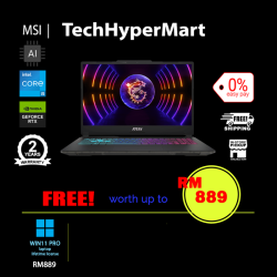 MSI Cyborg 15 A13VFK-1257MY-1-W11P-EPP 15.6" Laptop/ Notebook (i5-13420H, 16GB, 1TB, NV RTX4060, W11P, 144Hz, AI Chip)