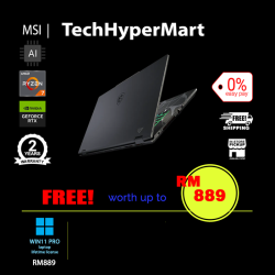 MSI Cyborg A17 AI B2HWFKG-050MY-1-W11P-EPP 17.3" Laptop/ Notebook (Ryzen 7 260, 16GB, 1TB, NV RTX5060, W11P, 144Hz, AI)