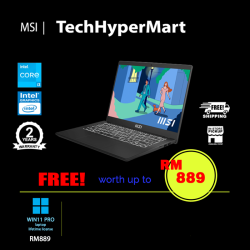 MSI Modern 14 C12MO-815MY-W11P 14" Laptop/ Notebook (i3-1215U, 8GB, 512GB, Intel, W11P, Off H&S)