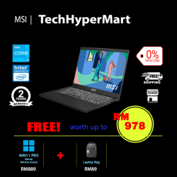 MSI Modern 14 C12MO-815MY-1-W11P-EPP 14" Laptop/ Notebook (i3-1215U, 8GB, 1TB, Intel, W11P, Off H&S)