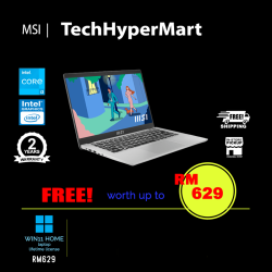 MSI Modern 14 C12MO-816MY 14" Laptop/ Notebook (i3-1215U, 8GB, 512GB, Intel, W11H, Off H&S)