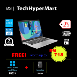 MSI Modern 14 C12MO-816MY-1-W11-EPP 14" Laptop/ Notebook (i3-1215U, 8GB, 1TB, Intel, W11H, Off H&S)