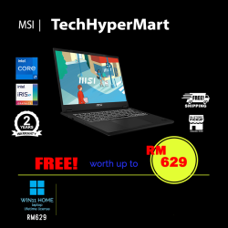 MSI Modern 14 H D13MG-213MY 14" Laptop/ Notebook (i7-13620H, 16GB, 512GB, Intel Iris Xe, W11H)