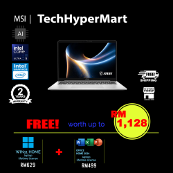 MSI Modern 14S AI+ G3MG-061MY 14" Laptop/ Notebook (Ultra 5 322, 16GB, 512GB, Intel, W11H, Off Home 2024, AI)