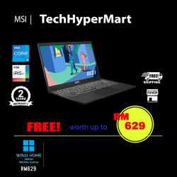 MSI Modern 15 B12MO-884MY 15.6" Laptop/ Notebook (i5-1235U, 8GB, 512GB, Intel Iris Xe, W11H)