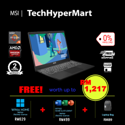 MSI Modern 15 B7M-248MY-1-W11-EPP 15.6" Laptop/ Notebook (Ryzen 5 7530U, 16GB, 1TB, AMD Radeon, W11H, Off H&S)