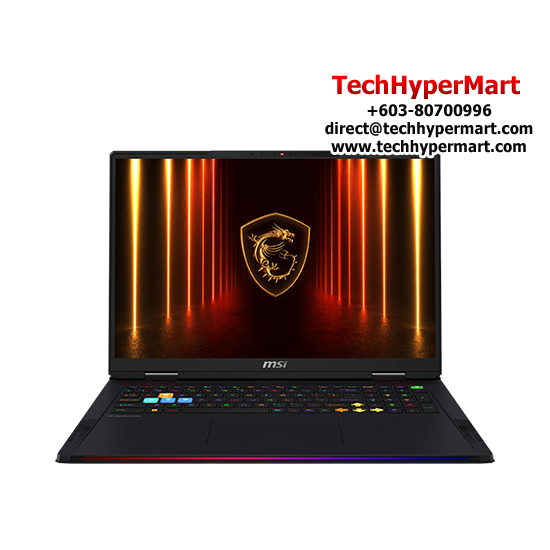 MSI Raider A18 HX A9WIG-085MY 18" Laptop/ Notebook (Ryzen 9 9955HX3D, 64GB, 2TB, NV RTX5080, W11H, 120Hz, AI Chip) MSI Raider A18 HX A9WIG-085MY 18" Laptop/ Notebook (Ryzen 9 9955HX3D, 64GB, 2TB, NV RTX5080, W11H, 120Hz, AI Chip)