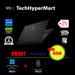 MSI Stealth 15 A13VE-022MY-64-2-W11-EPP 15.6" Laptop/ Notebook (i7-13620H, 64GB, 2TB, NV RTX4050, W11H, 144Hz)