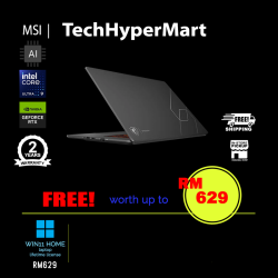 MSI Stealth 16 AI+ B3WF-022MY-24-W11 16" Laptop/ Notebook (Ultra 9 386H, 24GB, 512GB, NV RTX5060, W11H, 240Hz, AI)