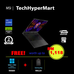 MSI Stealth 17Studio A13VI-093MY-48-W11P 17.3" Laptop/ Notebook (i9-13900H, 48GB, 2TB, NV RTX4090, W11P, 240Hz)