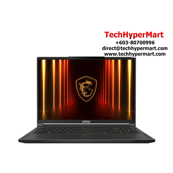 MSI Stealth A16 AI+ A3XWHG-039MY 16" Laptop/ Notebook (Ryzen AI 9 HX 370, 32GB, 2TB, NV RTX5070Ti, W11H, 240Hz, AI Chip)